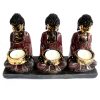 Buddha Antic - Trei Devotați - Sfeșnic