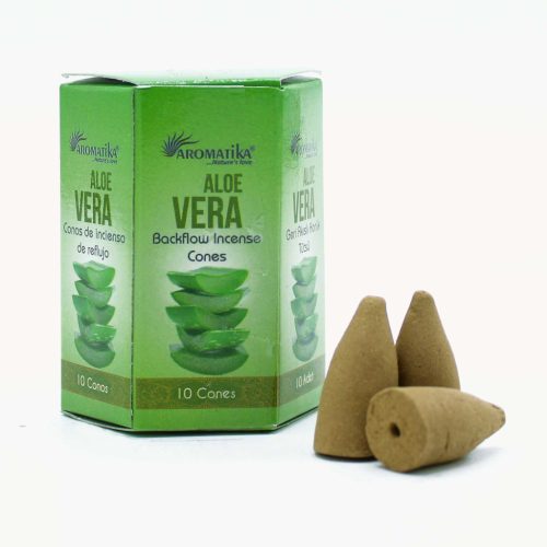 Tămâie Masala Fum Curgător - Aloe Vera, 10 buc