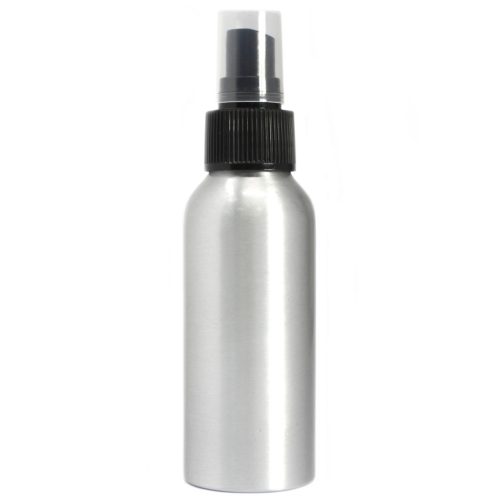 Flacon din Aluminiu cu Pompă Neagră, 100ml