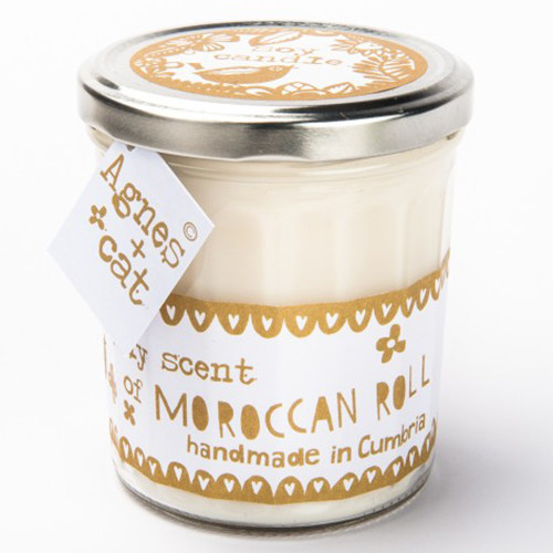 Lumânări din Ceară de Soia în Borcan - Roll Marocan, 220g