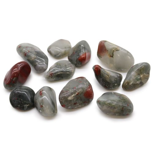 Bloodstone - Sephtonite rotunjită, 25-45 mm, 12 buc