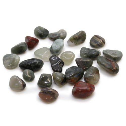 Bloodstone - Sephtonite rotunjită, 10-30 mm, 24 buc