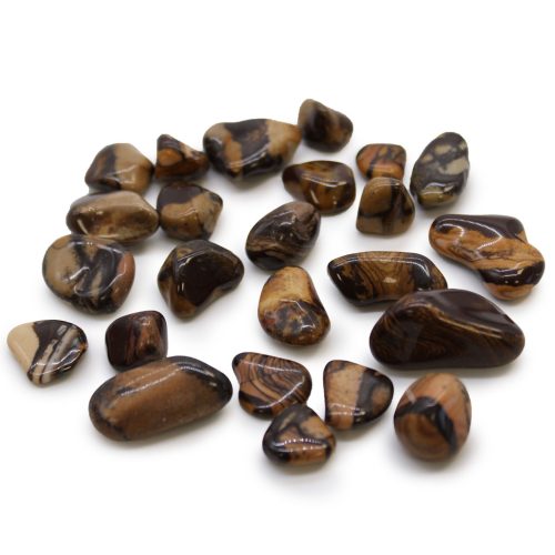 Jasper Nguni rotunjită, 10-30 mm, 24 buc